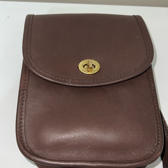 Coach Vintage Brown Small Sidepack, style number 9978 - Picture 2 of 9